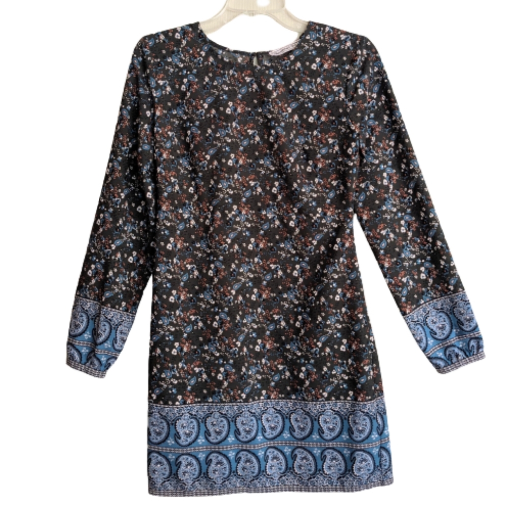 Abercrombie & Fitch Boho Paisley Floral Long Sleeve Dress